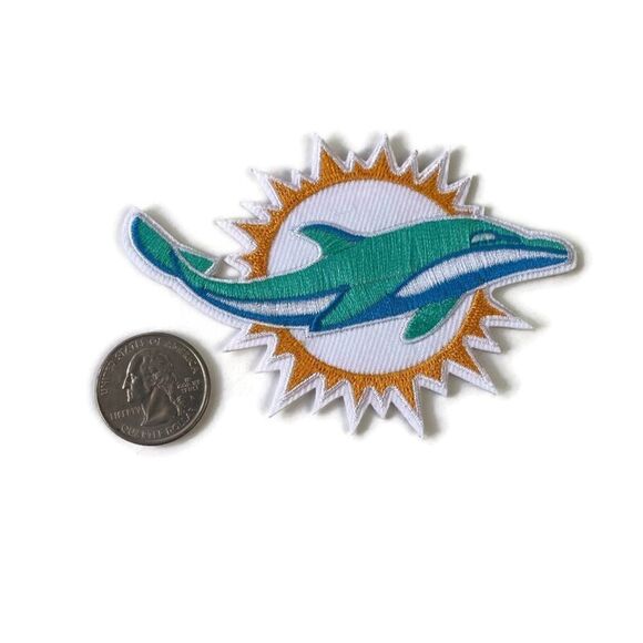 Miami Dolphins Embroidered Patch - Picture 2 of 3